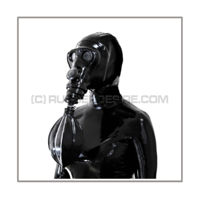 deluxe SIMIAN gasmask-zipperhood-system HEAVY-A with rebreathing-bag-set
